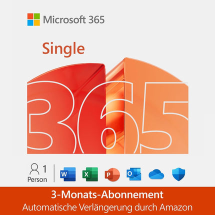 Microsoft 365 Personal | 3 kuud automaatse uuendamisega | 1 inimene | Office'i rakendused tehisintellektiga | 1 TB pilvesalvestusruumi | Amazoni tellimus | 12-kuuline tellimus