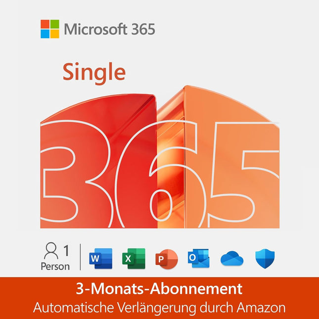 Microsoft 365 Personal | 3 kuud automaatse uuendamisega | 1 inimene | Office'i rakendused tehisintellektiga | 1 TB pilvesalvestusruumi | Amazoni tellimus | 12-kuuline tellimus