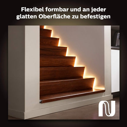 Philipsi Hue valge ja värvilise atmosfääriga Lightstrip Plus põhikomplekt V4 (2m + 1m), hämardatav LED-riba Hue valgustussüsteemile 16 miljoni värviga, nutikas valgustuse juhtimine hääle või rakenduse kaudu