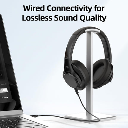 SoundMAGIC P58BT ANC kõrvapealsed hübriidsed aktiivse mürasummutusega Bluetooth-kõrvaklapid CVC mürasummutusega, kaasahaarav heli, madal latentsusaeg, mustad