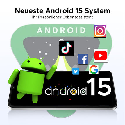 DOOGEE Note 59 Pro+ Android 15 nutitelefon, lukustamata 5G, 512 GB ROM + 36 GB RAM, kaheksatuumaline protsessor, 6250 mAh, 6,75" HD+, 120 Hz värskendussagedus, 50 MP + 8 MP, kahe SIM-kaardiga, lukustamata mobiiltelefonid/OTG/GPS/NFC/sõrmejäljelugeja