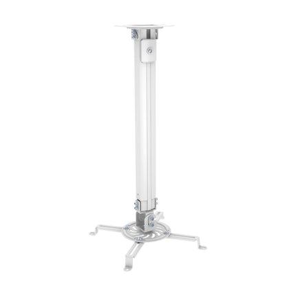 PureMounts kallutatav ja pööratav laekinnitus projektoritele, aukude vahe kuni 320 mm, kaugus laest 545–900 mm, kandevõime 13,5 kg, värv valge