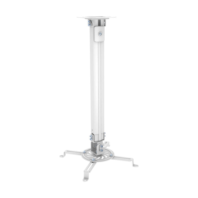 PureMounts kallutatav ja pööratav laekinnitus projektoritele, aukude vahe kuni 320 mm, kaugus laest 545–900 mm, kandevõime 13,5 kg, värv valge