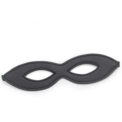Kome Wairey mustast nahast kostüümist silmamask, maskeraadimask halloweeniballiks, karnevali lõpuballiks ja cosplay'ks (stiil-1)