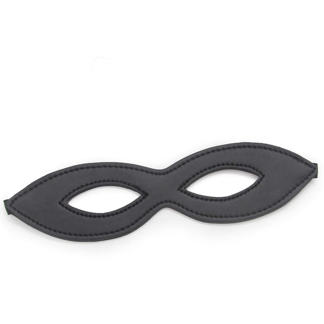 Kome Wairey mustast nahast kostüümist silmamask, maskeraadimask halloweeniballiks, karnevali lõpuballiks ja cosplay'ks (stiil-1)