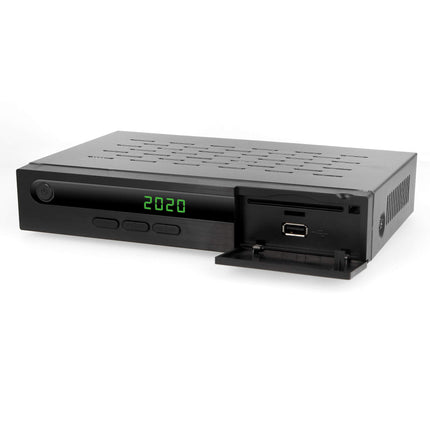 hd-line Bamof 2225 PRO satelliitvastuvõtja digitaalne satelliitvastuvõtja (HDTV, DVB-S/DVB-S2, HDMI, SCART, 2x USB, Full HD 1080p) [eelprogrammeeritud Astra, Hotbird ja Türksat jaoks] + HDMI-kaabel, must