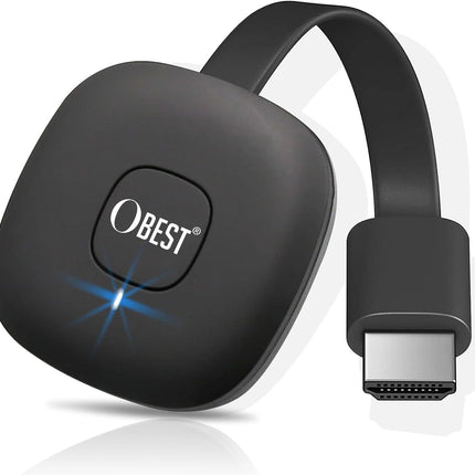 OBEST juhtmevaba HDMI-adapter 4K, 5G HD HDMI WiFi-ekraaniadapter, juhtmevaba ekraanivastuvõtja Miracasti/DLNA/Airplay jaoks Androidis/OS-is/Windowsis/Mac OS-is/monitoris/projektoris