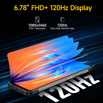 Ulefone 5G Outdoor Mobile Phone without Contract 120W Fast Charging, Ulefone Armor 23 Ultra MTK 8020 24GB+512GB Outdoor Smartphone 5G, 64MP Night Vision Camera, 6.78" FHD+, 5280mAh, Support Satellite Phone