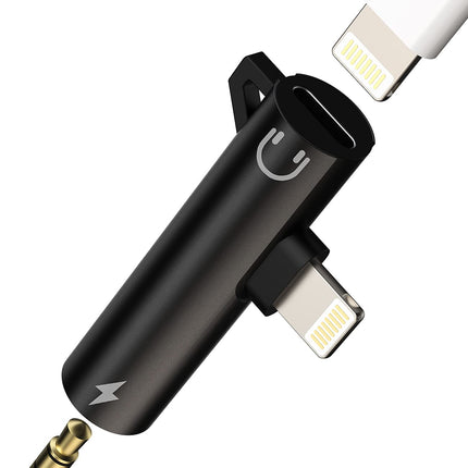 Lightning - 3,5 mm adapter (2-ühes), iPhone AUX-adapter, laadimiskaabel, jaotur, kõrvaklappide pesa kaabel, Apple MFI sertifitseeritud heli-kõrvaklappide pistik, toide 14, 13, 12, 11 Pro Max X SE 7, 8 Plus minikõrvaklappidele