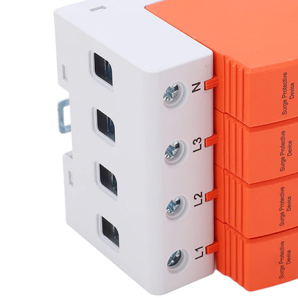 PV ülepingekaitse AC 420V 20-40KA 4P DIN-rööpale kinnitatav piksekaitse pingekaitsepiiriku kaitse T2 ülepingepiirik fotogalvaanilise päikeseenergia ja toiteallika jaoks