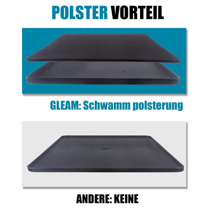 GLEAM projektori alus, multifunktsionaalne projektori statiiv, universaalne kaamera põrandaalus sülearvuti alusele, kaasaskantav, reguleeritav kõrgus 61 cm kuni 101 cm, plaadiga