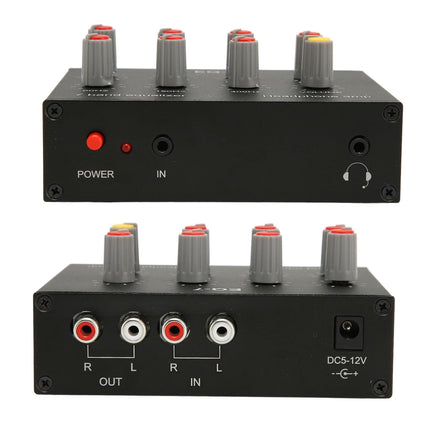 7-Band Sound Equalizer, 7-Band Car Audio Equalizer, Output, Input, 12 DB, High Bass Adjustment, Two-Channel Digital Equalizer, Subwoofer Audio Systems