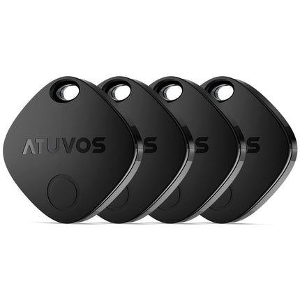 ATUVOS Air Tag nutikas jälgija 4 tk, võtmeleidja, mis ühildub Apple Find My? rakendusega (ainult iOS, Android ei ole toetatud), Bluetooth-võtmeleidja pagasi/kottide/kohvrite jaoks, vahetatav aku