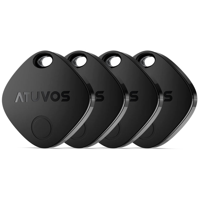 ATUVOS Air Tag nutikas jälgija 4 tk, võtmeleidja, mis ühildub Apple Find My? rakendusega (ainult iOS, Android ei ole toetatud), Bluetooth-võtmeleidja pagasi/kottide/kohvrite jaoks, vahetatav aku