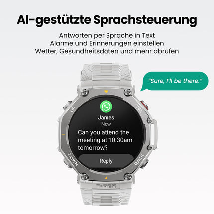 Amazfit T-Rex 3 nutikell õues kasutamiseks, 48 ​​mm AMOLED-ekraan, võrguühenduseta kaardid ja navigatsioon, 6 satelliidisüsteemi kahe sagedusribaga GPS, 27-päevane aku tööiga, NFC-makse, 170+ spordirežiimi, 45 m vabalt sukeldumine seiklusteks