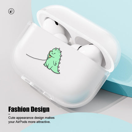 CasurvivePro kõrvaklapiümbrised AirPods Pro ümbristele, läbipaistvad TPU ümbrised armsa mustriga, Apple AirPods Pro 1st laadimisümbriste ümbrised