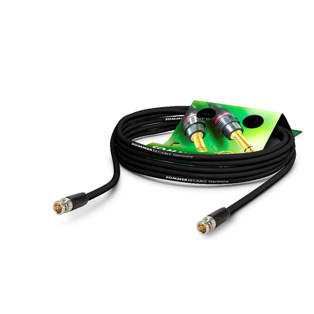 SOMMER CABLE - Koaksiaalvideokaabel BNC 75 Ω-ga - HD/3G/6G/12G-SDI / 4K-UHD SC-Vector 0.8/3.7 - BNC/BNC NBNC75BLP9X Neutrik - Must (2m) - Valmistatud Saksamaal ettevõtte poolt