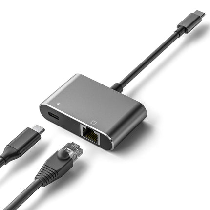 USB C to RJ45 LAN Ethernet Gigabit Network Adapter with Chipset AX88179 with 100W PD Charging for Windows/iOS/iPadOS/macOS/Linux
