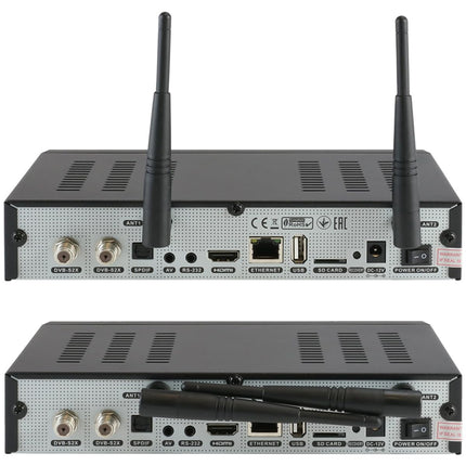 OCTAGON SF8008 UHD 4K Supreme kaksiksatelliidi vastuvõtja + NONIC HDMI kaabel, 2x DVB-S2X tuuner, E2 Linux ja Define operatsioonisüsteem, PVR salvestusfunktsiooniga, M.2 M-võti, gigabiti LAN, satelliit-IP ühendus, kaardilugeja, WiFi WLAN