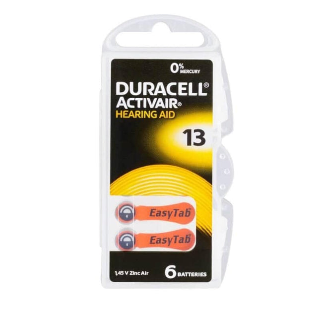 Duracelli kuuldeaparaadi patarei Activair 13, 10 pakki (6 patareid)
