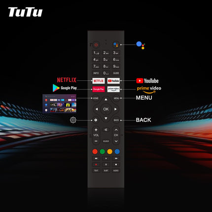 TuTu nutiteler 42-tolline (106 cm) Full HD Android-teler WiFi, rakenduste poe, kolmekordse tuuneri, Bluetoothi, USB ja HDMI-ühendusega
