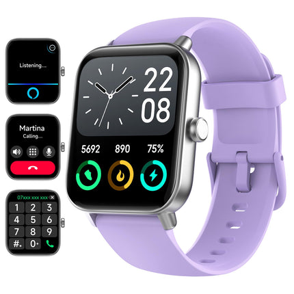 Fitpolo Smartwatch Women with Phone Function (Make/Receive Calls)/Message Reminder, Sports Watch with 110+ Sport Modes, Fitness Watch with Heart Rate SpO2 Stress Sleep Monitor, Smart Watch for Android iOS