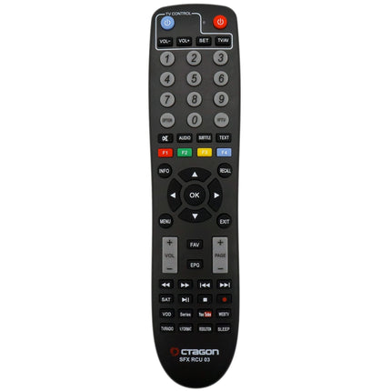 Octagon SFX6008 IP Full-HD H.265 HEVC, E2 Linux Set-Top Box &amp; Smart Internet TV Receiver, Sat to IP TV Client Support, DLNA, YouTube, Web Radio, HDMI, black