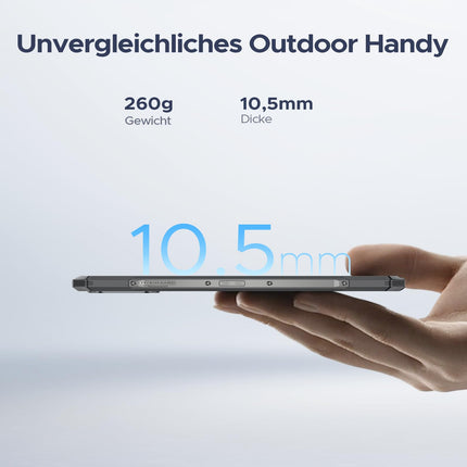 DOOGEE Blade GT Outdoor Smartphone Without Contract 5G with LED Light Effect 32GB+256GB, Dimensity 7050, Ultra-thin Outdoor Smartphone 6.72” FHD+ 120Hz, 48MP+20MP AI Camera Fingerprint/Face ID/Dual SIM/NFC