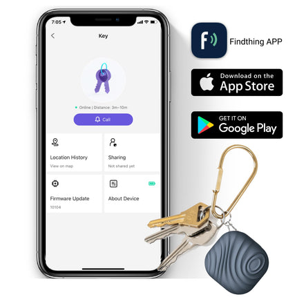 Nutale Findthing Key Finder Find Keys with App Bluetooth, iOS and Android, Community Search Function, Item Tracker Support Remote Control Good idea for your lost items