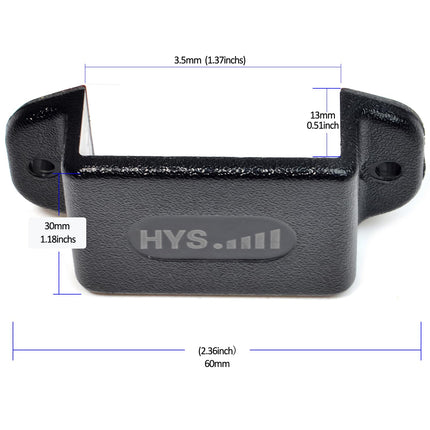 HYS autoraadio kinnitus, pihuarvuti raadio kinnitus, mis ühildub Motorola Baofeng Yaesu Midlandi ja kõigi raadiosaatjatega, millel on tagaklamber (4 tk, must)