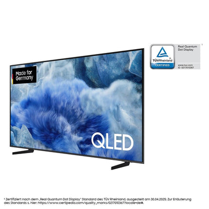 Samsung QLED Q8F 4K 85-tolline (214 cm) UHD-teler, Q4 tehisintellektiga protsessor, kvantpunkt tõeliste värvide jaoks, AirSlim disain, 4K ülesskaleerimine, mängukeskus, tasuta sisu, Samsung Vision tehisintellektiga nutiteler (2025)