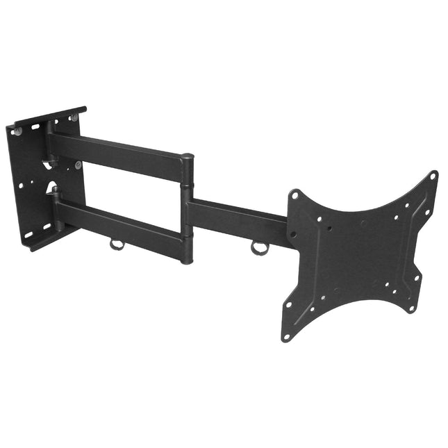 Universaalne teleri seinakinnitus 16–55 tollidele - pööratav, kallutatav, pikendatav kuni 65 cm - kronstein LED LCD OLED-teleritele - VESA 100 200 must. Mudel: L22B
