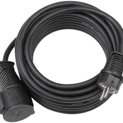 Brennenstuhl construction site extension cable IP44 (25m cable, H07RN-F 3G1.5, for outdoor use and use on construction sites) black 1167820