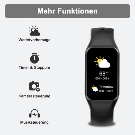 Blackview Smartwatch Men Women, Waterproof Fitness Watch 1.47 inch Color Display, Fitness Tracker with Pedometer Sleep Monitor Heart Rate, Sports Watch with 24 Sports Modes Smart Watch for Android iOS