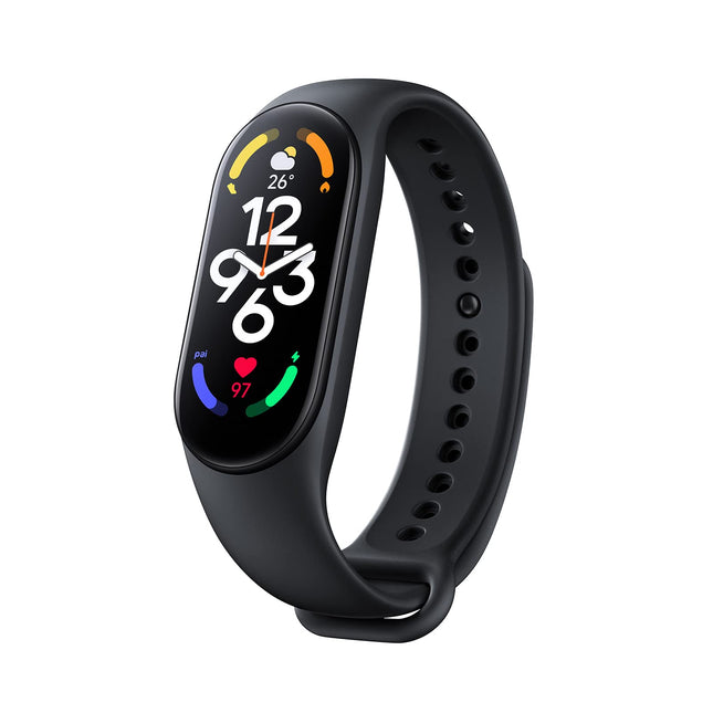Xiaomi Mi Smart Band 7 1.62" AMOLED ekraaniga aktiivsusmonitor, SpO2 jälgimine, une ja pulsisageduse jälgimine, 110+ treeningrežiimi, 14-päevane aku tööiga, 5ATM veekindlus, must