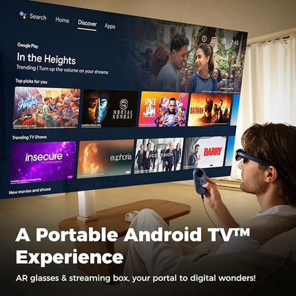 Rokid Station AR-prillide jaoks, Google'i sertifitseeritud Android TV seade, meedia voogedastusboks, parim kaaslane Rokid Maxile ja teistele AR-prillidele (Rokid Station)