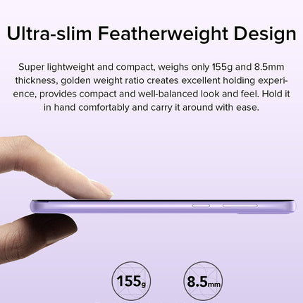 Ulefone 3G Smartphone without Contract, Note 6, 8.5mm Ultra Slim Dual-SIM Mobile Phone, 6.1'' HD+ Screen, 3-Card Slot Design, Android 11 Go, 1GB + 32GB, 2MP + 5MP Camera, Face Unlock GPS Green
