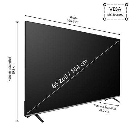 JVC 65-tolline nutiteler, millel on TiVo 4K UHD-toega Dolby Vision HDR, Dolby Atmos ja kolmekordne tuuner, LED-teler LT-65VU7555