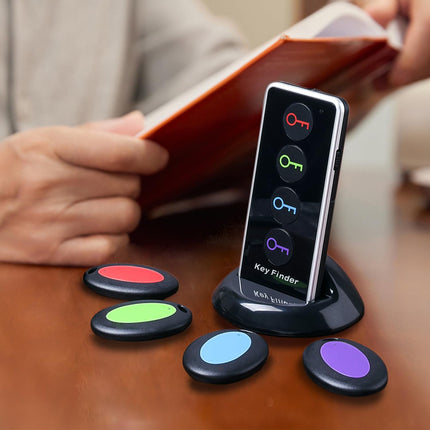 Key Finder, Up to 130 feet range in open space, Chlovoe Wireless Remote Control RF Key Finder Locator for Keys Wallet Cell Phone Glasses Luggage Pet Tracker