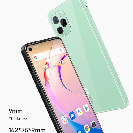 OUKITEL C21 Pro Telemovel Livre 11, Full-face design, 4 GB 64 GB, 256 GB SD, external, triple camera 21 MP, Dual SIM, 6.39 inch HD screen, digital printing, easy identification, Green