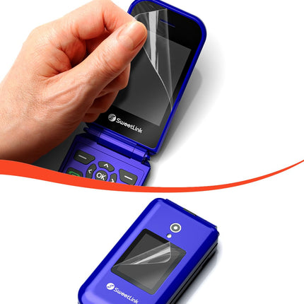SweetLink F4PLUS 4G - lepinguta seenioride mobiiltelefon suurte nuppudega, 2,8-tollise ekraaniga seenioridele mõeldud mobiiltelefon, 1400mAh aku, SOS-hädaabikõne funktsioon, fotokontakt, USB-C laadimisjaam, kahekordne nano-SIM, sinine