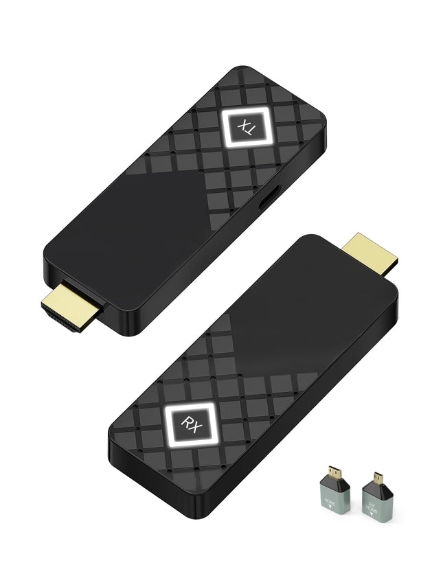 Wireless HDMI Transmitter and Receiver UHD/5G - MpioLife Wireless HDMI Transmitter and Receiver, Wireless transmission for media streaming from laptop/TV box/PS/camera to HDTV/projector/monitor