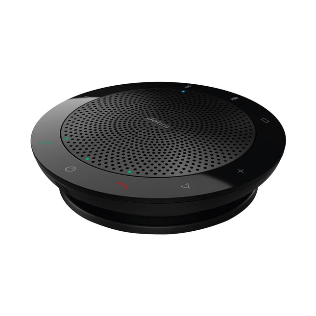 Jabra Speak 510 Speaker — Portable Bluetooth Speaker, Conference Speaker — Connects to Laptops, Smartphones, and Tablets — USB Connector, Black