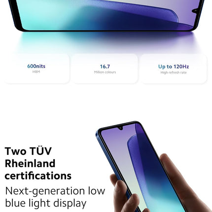 Xiaomi Redmi 14C NFC Mobile Phone 120Hz 6.88" Display, 8+256GB Smartphone Without with Helio G81 Ultra Processor and 50MP AI Dual Camera 5160mAh (This product does not have a charging head, Blue)