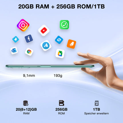 DOOGEE N50 Pro mobiiltelefon, 20GB+256GB/TF 1TB nutitelefon, 6.52" HD+ Android 13 nutitelefon ilma lepinguta, Octa Core, 50MP+8MP, 4200mAh, sõrmejälje-/näotuvastus, GPS/OTG/4G kahe SIM-kaardiga, lukustamata, roheline
