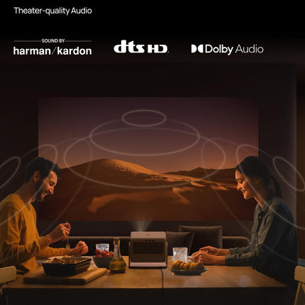 XGIMI Horizon S Max, 4K projektor, IMAX-täiustatud, Dolby Vision, 3100 ISO-luumenit, 110% BT.2020, integreeritud painduv alus, nutikas ekraani reguleerimine, 2 x 12 W Harman Kardon