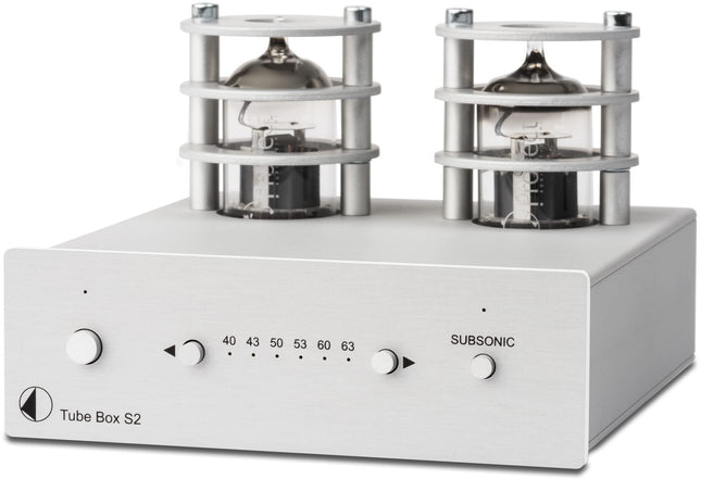 Pro-Ject Tube Box S2, tippklassi lamp-fono-eelvõimendi (hõbedane)