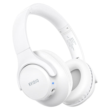 KVIDIO Bluetooth-kõrvaklapid, juhtmevabad kõrvaklapid 65-tunnise mänguajaga, intensiivne bass, juhtmevabad 5.2 Bluetooth-kõrvaklapid kõrva peale, kiire laadimine, pikk aku tööiga mobiiltelefonile