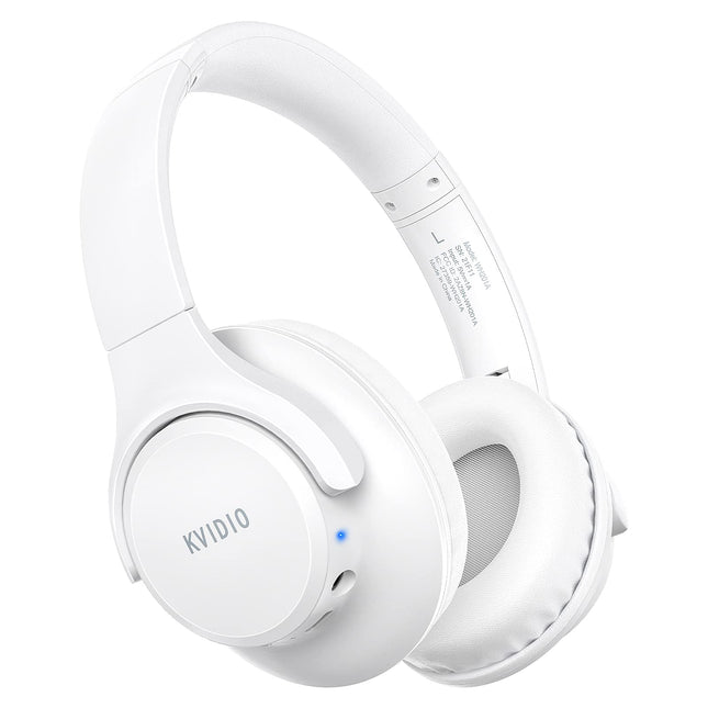 KVIDIO Bluetooth-kõrvaklapid, juhtmevabad kõrvaklapid 65-tunnise mänguajaga, intensiivne bass, juhtmevabad 5.2 Bluetooth-kõrvaklapid kõrva peale, kiire laadimine, pikk aku tööiga mobiiltelefonile