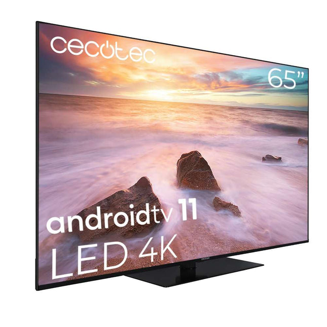 Cecotec 65-tolline nuti-LED-teler A2 seeria ALU20065Z. 4K UHD, Android 11, raamita, keskne kõlar, MEMC, Dolby Vision ja Dolby Atmos, HDR10, 2 10 W kõlarit, 2023. aasta mudel